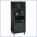 South Shore Furniture Cosmos Black Storage Bookcase with Drawers