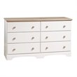 ADD TO YOUR SET: South Shore Newbury Collection Double Dresser in White