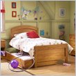 ADD TO YOUR SET: South Shore Prairie Kids Twin Wood Panel Bed in Country Pine Finish