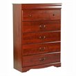 ADD TO YOUR SET: South Shore Vintage 5 Drawer chest in Classic Cherry Finish