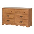 ADD TO YOUR SET: South Shore Prairie Double Dresser in Country Pine