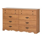 South Shore Prairie Double Dresser in Country Pine