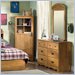South Shore Prairie Double Dresser and Mirror Set in Country Pine