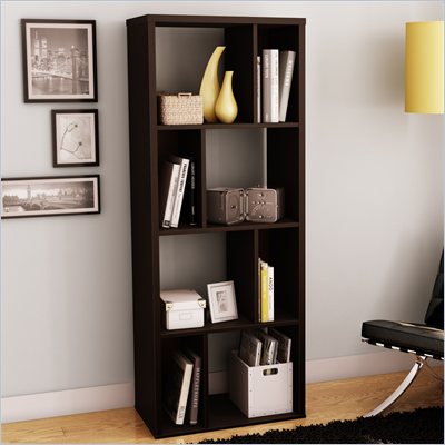 South Shore Reveal Bookcase in Chocolate