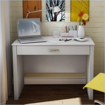 South Shore Secretary Desk in White Finish