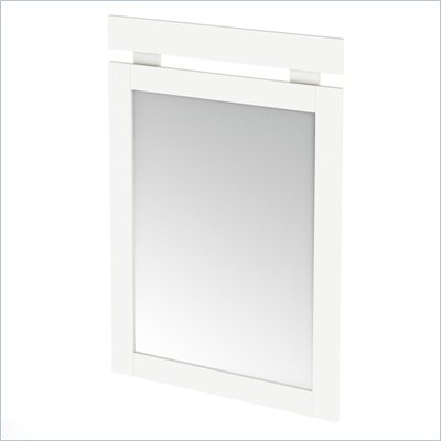 South Shore Affinato Vertical Mirror in Pure White Finish