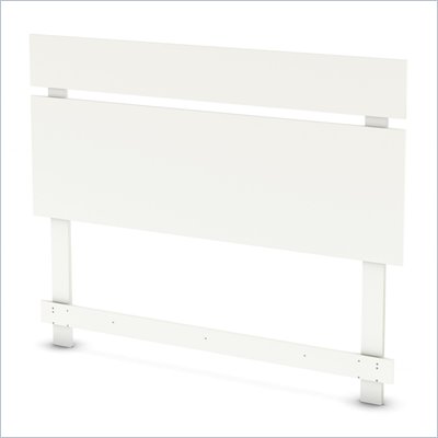 South Shore Affinato Full / Queen Panel Headboard in Pure White Finish