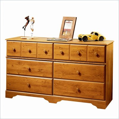 South Shore Amesbury Double Dresser in Country Pine