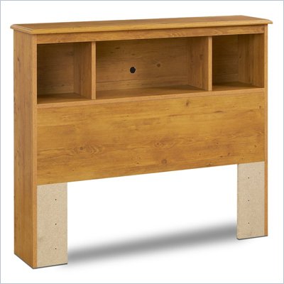 South Shore Amesbury Twin Bookcase Headboard in Pine  Finish