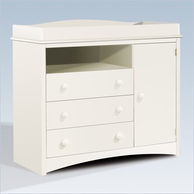 South Shore Andover Wood Baby Changing Table in White