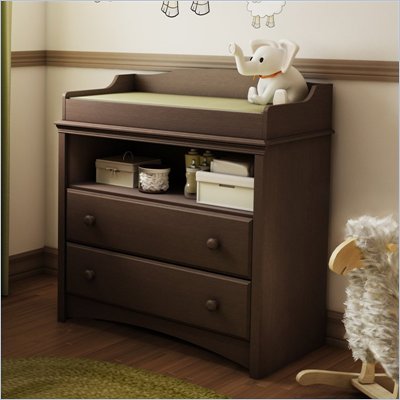 South Shore Furniture Angel Changing Table in Espresso Finish