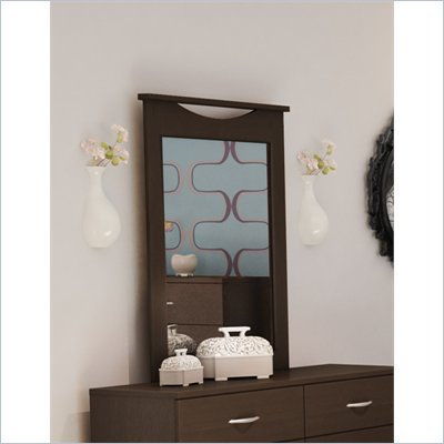 South Shore Back Bay Dark Chocolate Dresser Mirror