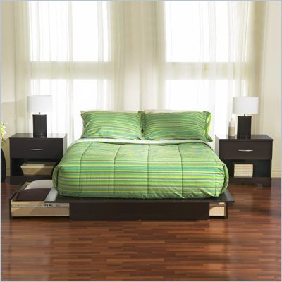 South Shore Furniture Back Bay 6 Piece Bedroom Set in Dark Chocolate