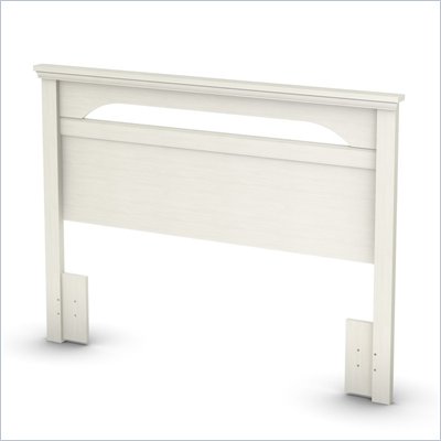 South Shore Dover Full / Queen Panel Headboard in White Wash Finish