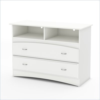 South Shore Imagine TV Stand / Storage Unit in Pure White