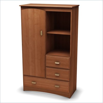 South Shore Imagine Kids Armoire in Morgan Cherry Finish
