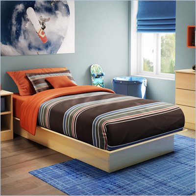 Twin Beds Kids on South Shore Libra Kids Twin Platform Bed In Natural Maple 3113235c