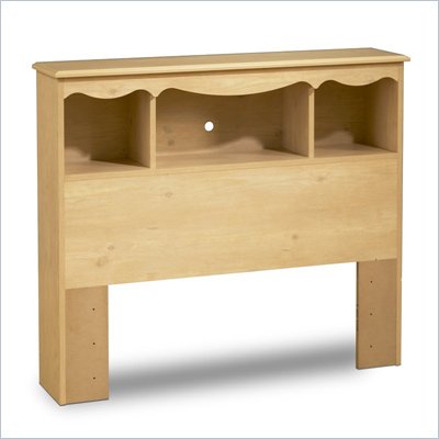 South Shore Lily Rose Bookcase Twin Headboard in Pine Finish