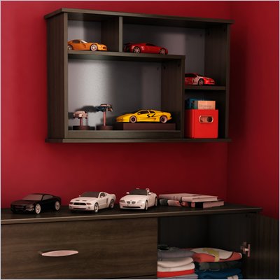 South Shore McLaren Wall Storage Unit in Mocha