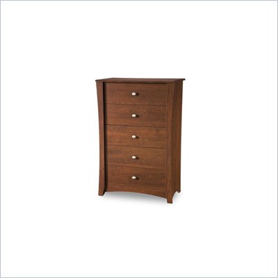 South Shore Mika Kids 5 Drawer Chest in Classic Cherry Finish