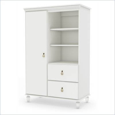 South Shore Moonlight Door Chest in Pure White