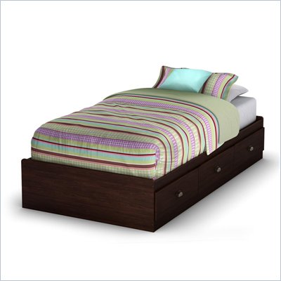 South Shore Nathan Twin Mates Bed in Havana Finish