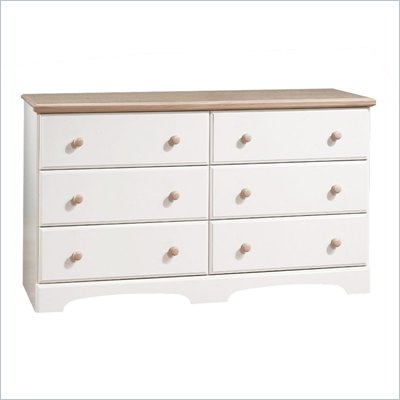 South Shore Newbury Collection Double Dresser in White