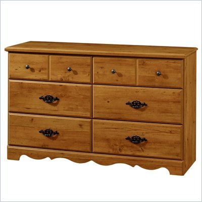 South Shore Prairie Double Dresser in Country Pine