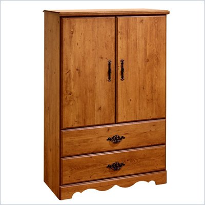 South Shore Prairie Country Pine Armoire