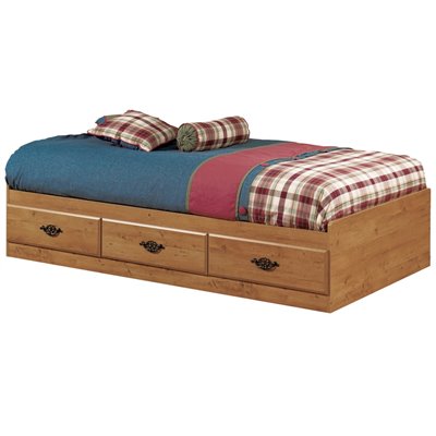 Childrens Storage Beds on South Shore Prairie Kids Twin Storage Bed Frame Only In Country Pine