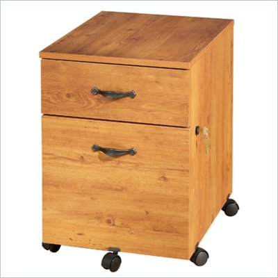 South Shore Prairie 2 Drawer Mobile Lateral Wood File Cabinet in Country Pine