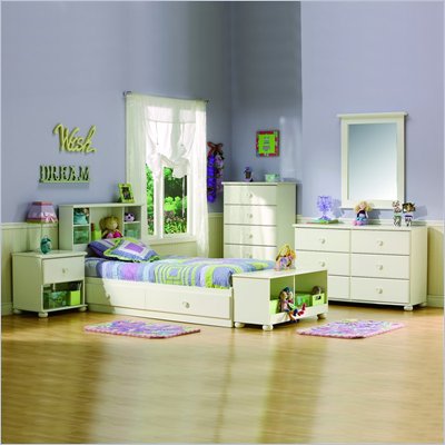 White  Frame  Drawers on Castle Pure White Kids Twin Wood Mates Storage Bed 5 Piece Bedroom Set
