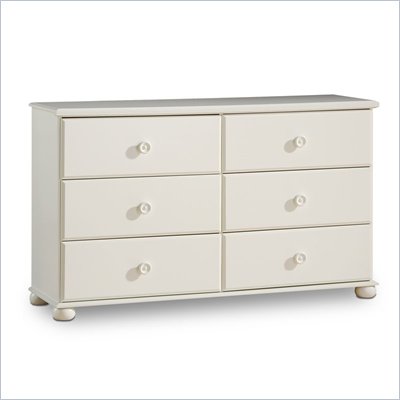 South Shore Sand Castle Pure White Double Dresser