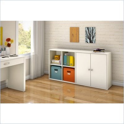 South Shore Stor It 2 Piece Storage Unit in Pure White