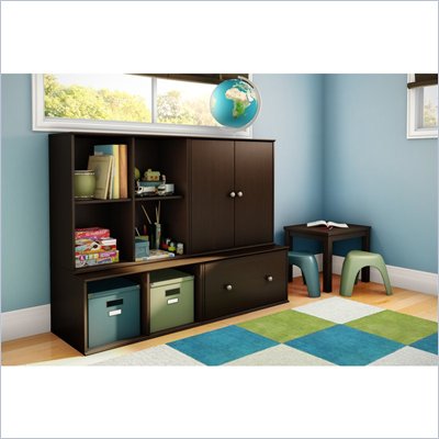 South Shore Stor It 4 Piece Storage Unit in Chocolate