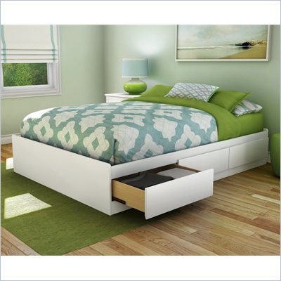 South Shore Full Storage Bed in Pure White