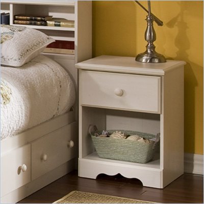 South Shore Summer Breeze Nightstand in White Wash Finish
