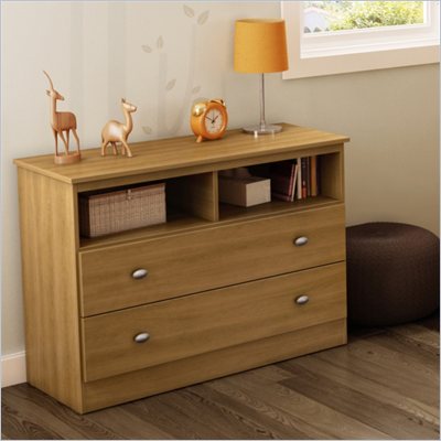 South Shore Media Chest in Harvest Maple