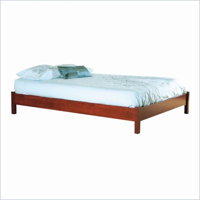 Platform Frame on South Shore Vintage Queen Platform Bed Frame Only In Classic Cherry