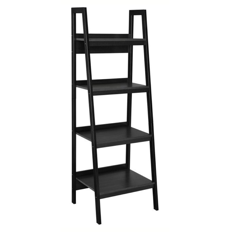 UPC 684357000014 product image for Bowery Hill Ladder Bookcase in Black (Set of 2) | upcitemdb.com