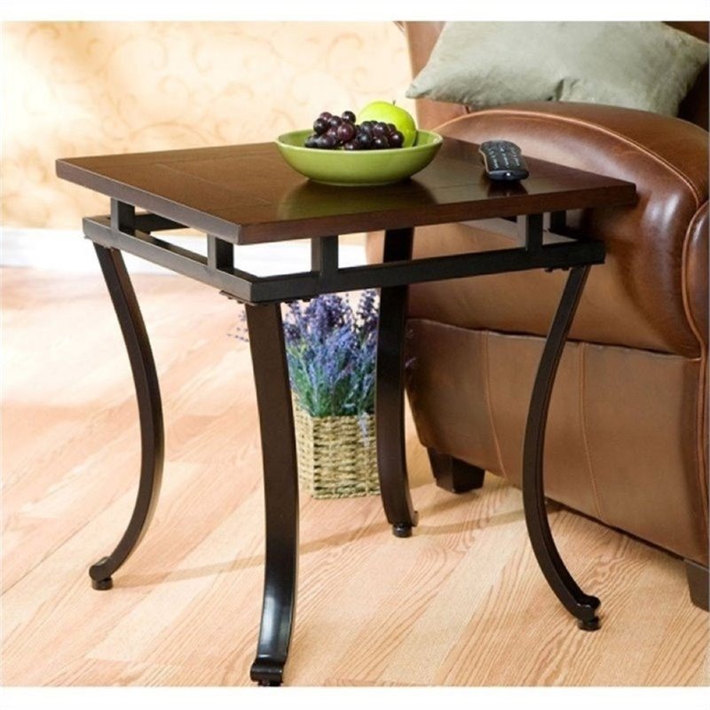 Bowery Hill Square End Table In Rich Espresso Cymax Business