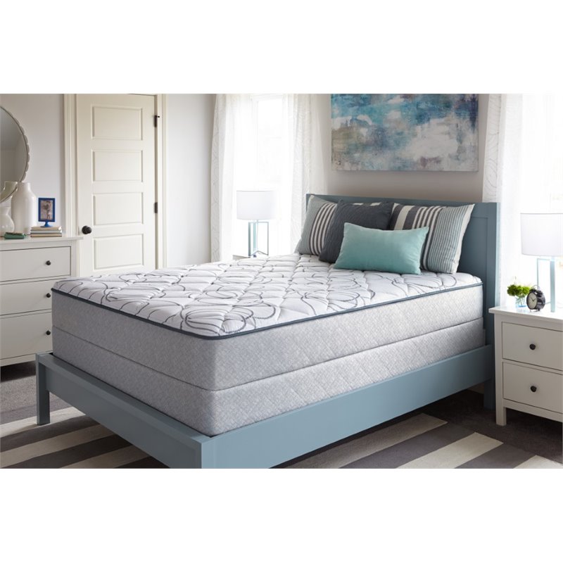 Sealy Villa Hills Firm Queen Low Profile Mattress Set