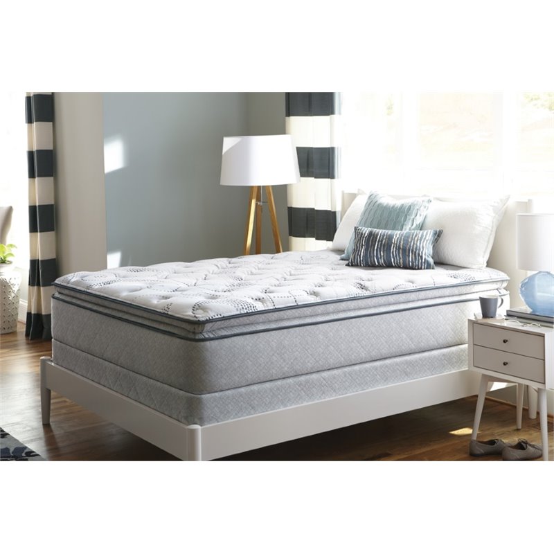 Sealy Wheatcroft Plush Euro Pillowtop Twin XL Mattress Set