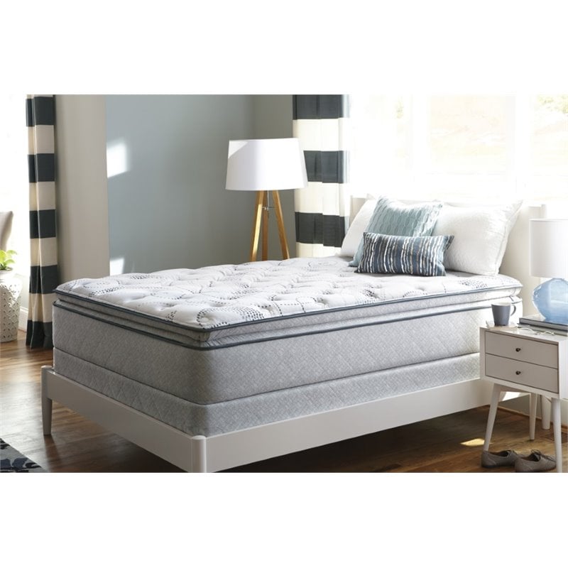 Sealy Wheatcroft Plush Euro Pillowtop California King Mattress Set
