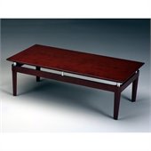 Mayline Napoli Rectangular Coffee Table in Sierra Cherry