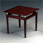 Mayline Napoli Square End Table in Sierra Cherry
