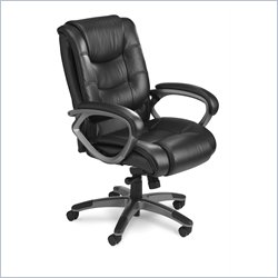 Mayline Utimo Deluxe Mid Back EZ Assemble Chair in Black