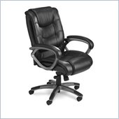 Mayline Utimo Deluxe Mid Back EZ Assemble Chair in Black
