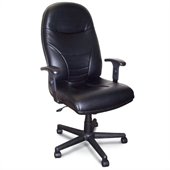 Mayline Comfort Excutive High Back Chair in Black Leather