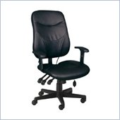 Mayline Comfort Excutive Posture Multi Function Chair in Black Leather